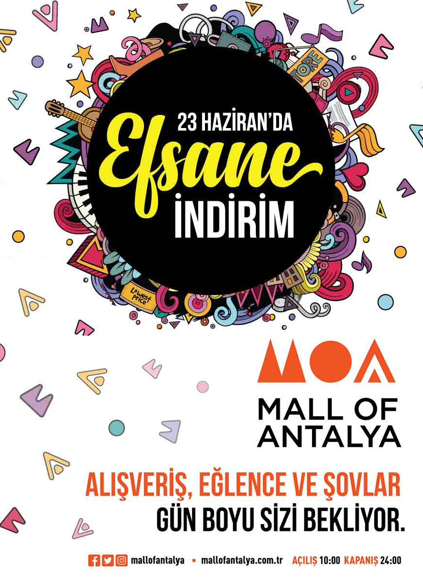 Mall of Antalya’da Efsane İndirim 23 Haziran